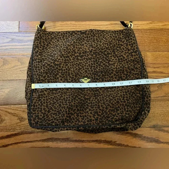 Vintage 80s- BOTTEGA VENETA Leopard Shoulder Bag Made In Italy - Picture 14 of 16